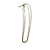 Corrente aço inox dourada 55 cm - comprar online