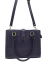 Bolsa azul marinho estruturada com alça dupla - comprar online