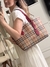 Bolsa Burberry Reversible Tote Haymarket Check Vermelha - Mix & Match Second Hand