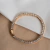 Puleira Riviera Cristais Dourado 16 cm