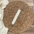 PORTACHUPETE TUSOR CON PUNTILLA BLANCO - comprar online