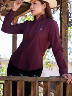 CAMISA DAMA COOLDRY VINO - BOGAMX