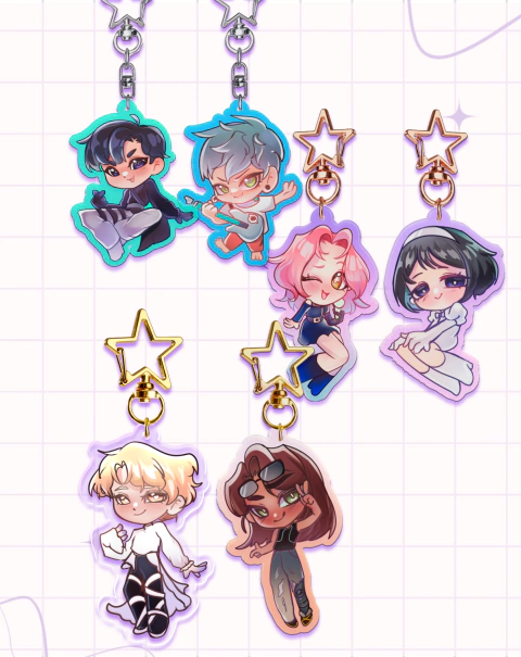 Alien Stage Colored Edge Keychains - comprar en línea