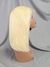 Peluca Natural Lace Front Rubio Platinado 35 cm - tienda online