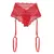 Culotte rojo con portaligas - comprar online