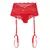 Culotte rojo con portaligas en internet