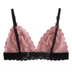 Triángulo Rosa Bordado - comprar online