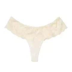 Vedetina less con cintura de puntilla Cream
