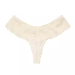 Vedetina less con cintura de puntilla Cream - comprar online