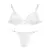 Conjunto Corpiño sin arco y microbikini white - comprar online