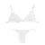 Conjunto Corpiño sin arco y microbikini white - Jesus Fernandez Lingerie