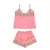 Short y Musculosa satén y puntillas Pink - comprar online