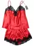 Short y Musculosa satén y puntillas Red