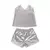 Short y Musculosa satén y puntillas Silver - Jesus Fernandez Lingerie