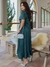 Vestido Aurora Verde - Moda Evangélica Elegante