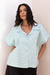 Camisa Maresia em Tricoline Aqua - loja online