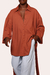 Camisa Sopro em Linho Terracota na internet