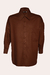 Camisa Gaia em Tricoline Marrom - comprar online