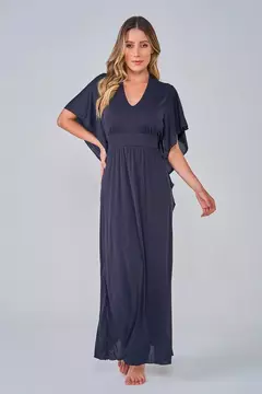 Kaftan longo preto