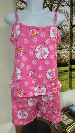 Pijama Pantera Cor de Rosa