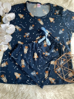 Pijama curto - Foguete canelado