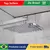 Ducha Chuveiro Slim formato quadrado em Aço Inox - comprar online