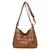 Bolsa de ombro de várias camadas de couro macio crossbody na internet