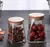 Pote vidro com tampa de madeira, Coffee Bean Chá Sugar