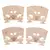 Pontes para violino 4/4-3/4, acessórios para instrumentos de tamanho 50x40x5mm