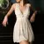 CINOON-Camisola sexy com decote em v feminino, camisola casual, pijama de renda - comprar online