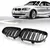 Grade de aro duplo slat gloss preto 1 par para bmw - comprar online