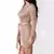 Mulheres Sexy Vestido De Malha Camisola Vestido De Prata Gold Club Party Bodycon