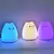 Mini Cartoon Cat Night Light para crianças, lâmpada de silicone suave na internet