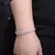 Bracelete de zircônia cúbica