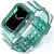 Esporte banda clara + caso para apple watch 8 7 6 se 5 4 3 alça de silicone tra