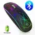 Mouse bluetooth sem fio recarregável, mouse usb ergonômico com luz de fundo rg - comprar online