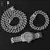 Bling Iced Out Miami Zircon Pulseira para Homens, Colar Hip Hop, Prong Cubano, P - comprar online