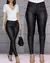 Calça feminina abotoado, Casual revestido