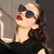 BARCUR Moda Polarized Mulheres Óculos De Sol Redondos óculos de Sol de vidro S
