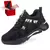 Construção Masculina Sapatos Indestrutíveis, Toe Cap Aço, Bota de Segurança - comprar online