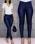 Calça feminina abotoado, Casual revestido