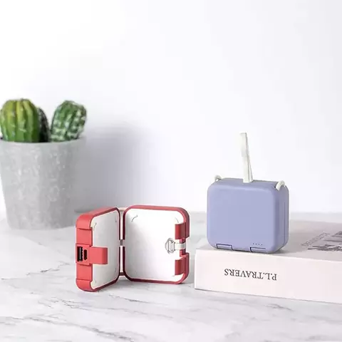 Multi-função com o próprio cabo bolsa traseira clipe power bank 2020 novo car