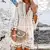 vestido com estampa vintage com gola em v - comprar online