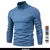 Suéter de gola alta grosso masculino, pulôver casual, monocromático, quente, - comprar online