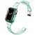 Esporte banda clara + caso para apple watch 8 7 6 se 5 4 3 alça de silicone tra
