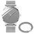 Relógio de quartzo minimalista masculino, aço inoxidável - comprar online