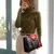 Bolsas de couro macio para as mulheres, ombro feminino Crossbody Bag, luxo senho
