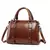 Bolsa de couro genuíno para mulheres, bolsa de alça superior, designer casual, - Tem de Tudo São José