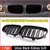 Grade de aro duplo slat gloss preto 1 par para bmw na internet
