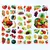 6 folhas adesivos 3D - comprar online